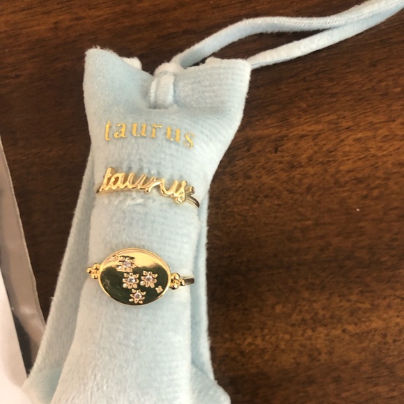 NWT Anthropologie Zodiac Ring Set Taurus 7 - Picture 4 of 7